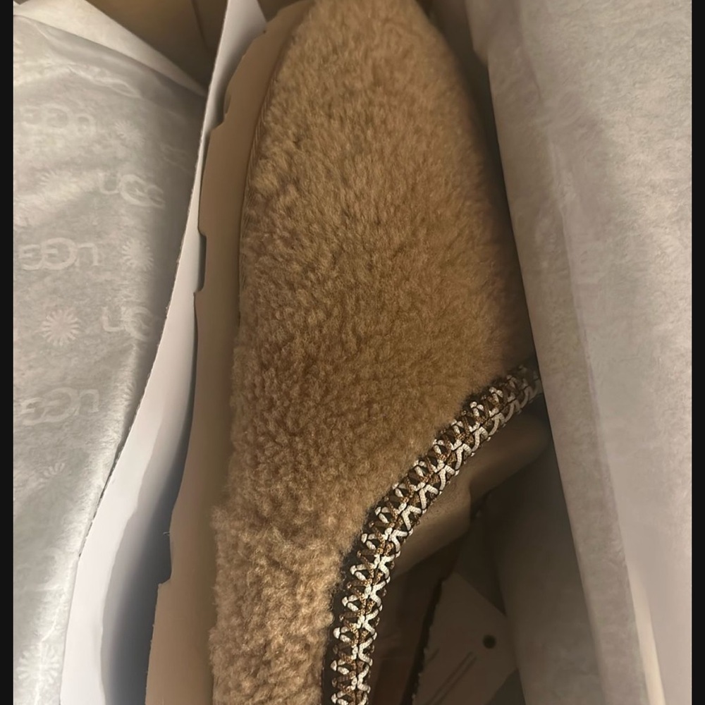 UGG Women's Brown Shearling Slippers